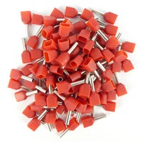 BLT010 Twin Boot Lace Pin Ferrule Insulated 2x1.0mm Red 100 Pack