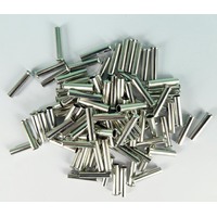 UBL025L Boot Lace Pin Ferrule Uninsulated 2.5x12mm 100 Pack