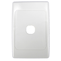 Clipsal CLIC2031VHWE 1 Gang Light Switch Grid Plate and Cover 2000 Series