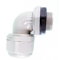 25mm Electrical Corrugated Conduit Angle Adaptor Gland Fitting
