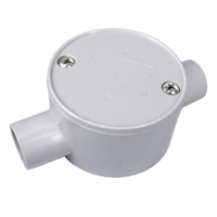 JB220C 20mm 2 Way Shallow Electrical Conduit Junction Boxes