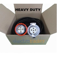 20 Amp Heavy Duty Extension Lead 3 Phase 5 Pin 30 Metres