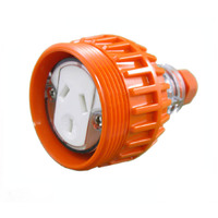 GEN3 SCO1PH10 10A 3 Pin Flat Industrial Electrical Weatherproof Extension Socket Orange