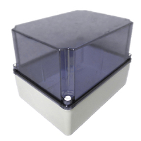 Adaptable Weatherproof Junction Box 241x180x175mm IP65 Black Opaque High Top
