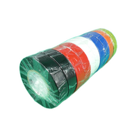 PVCMIX Electrical PVC Insulation Tape Pack of 10 Rolls 18mm x 20m - Mixed