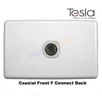 TV Wall Plate Classic Series - Coax Front F Connect Back