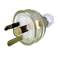 EP 10 Amp 3 Pin Extension Plug Lead Clear 240v