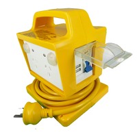 PPOPUSB Portable Power Outlet Pro with USB IP65 4 Way 10 Amp MCB/RCD WHS Approved