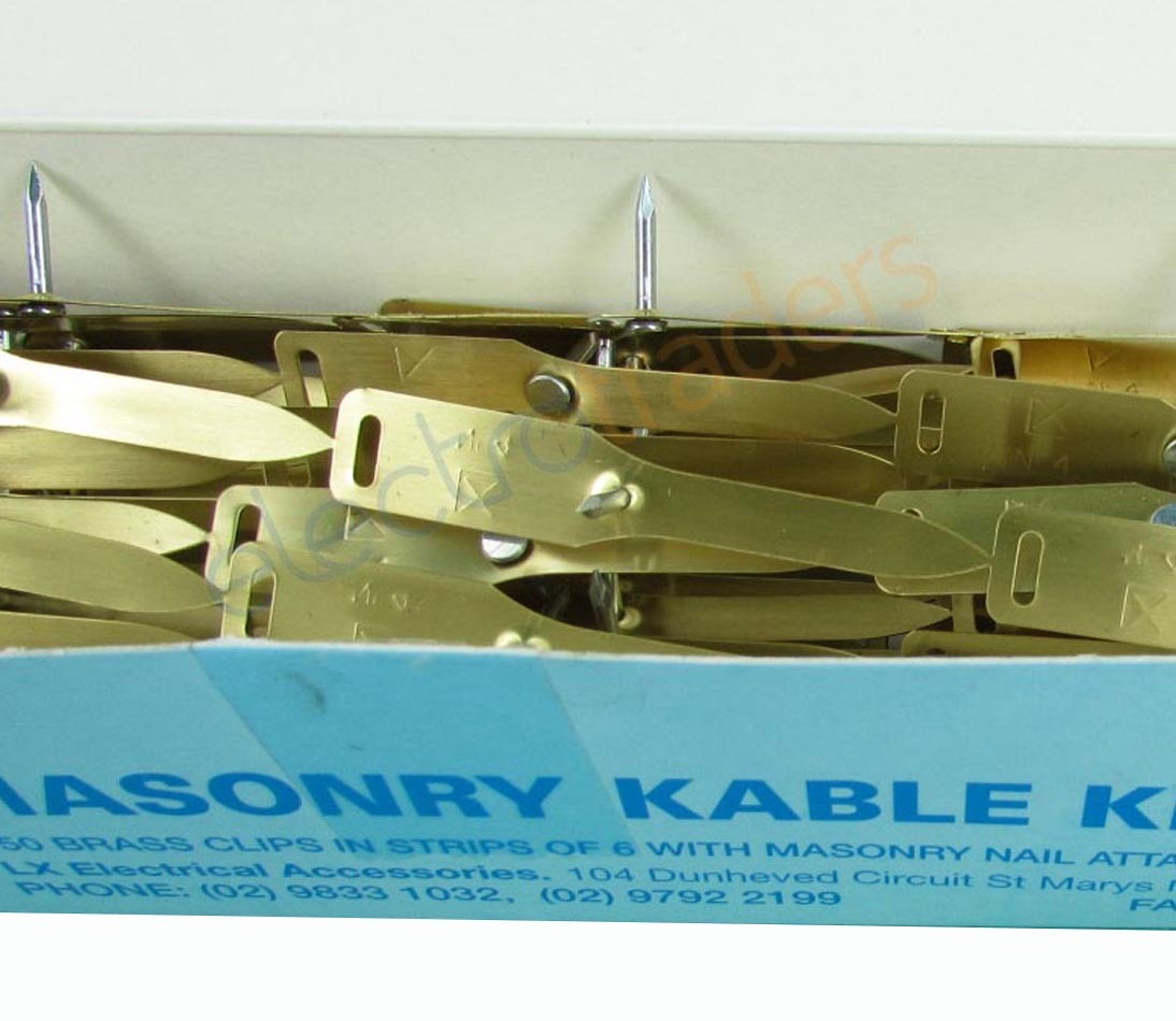 LX 14 Masonry 46mm Cable Clips 6 Strips 150 Pack