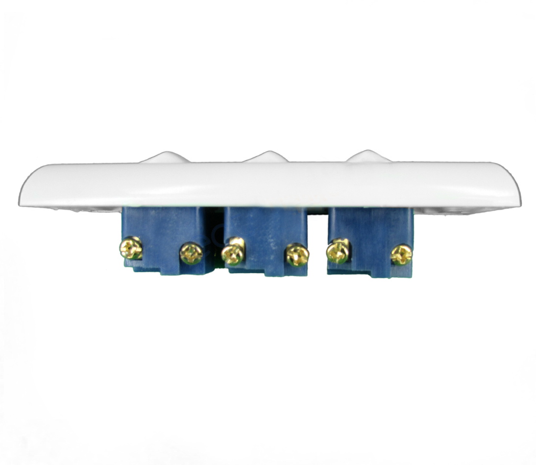 Powerclip 3 Gang Architrave Light Switch Double Pole 10 Amp