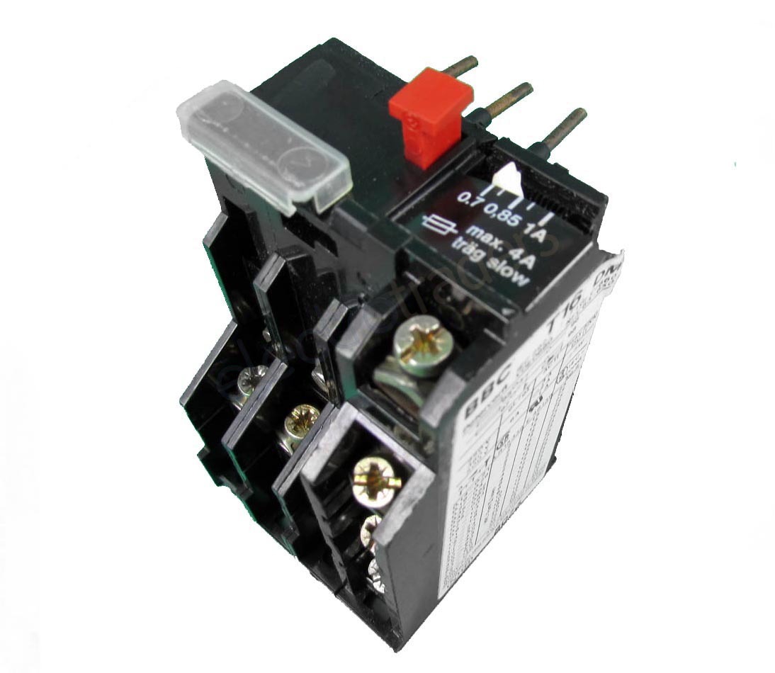 BBC T16 Adjustable Overload Relay 0.71A