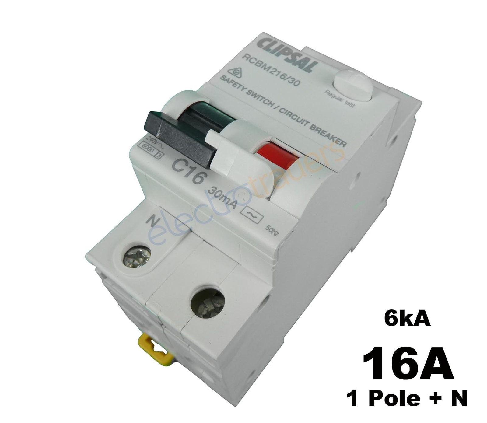 Clipsal RCBM216/30 RCD/MCB 1P+N 16 Amp Safety Switch Circuit Breaker
