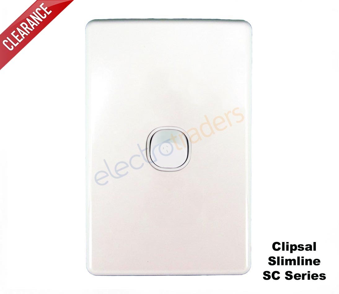Clipsal SC2031VA Slimline SC Series One Gang Light Switch