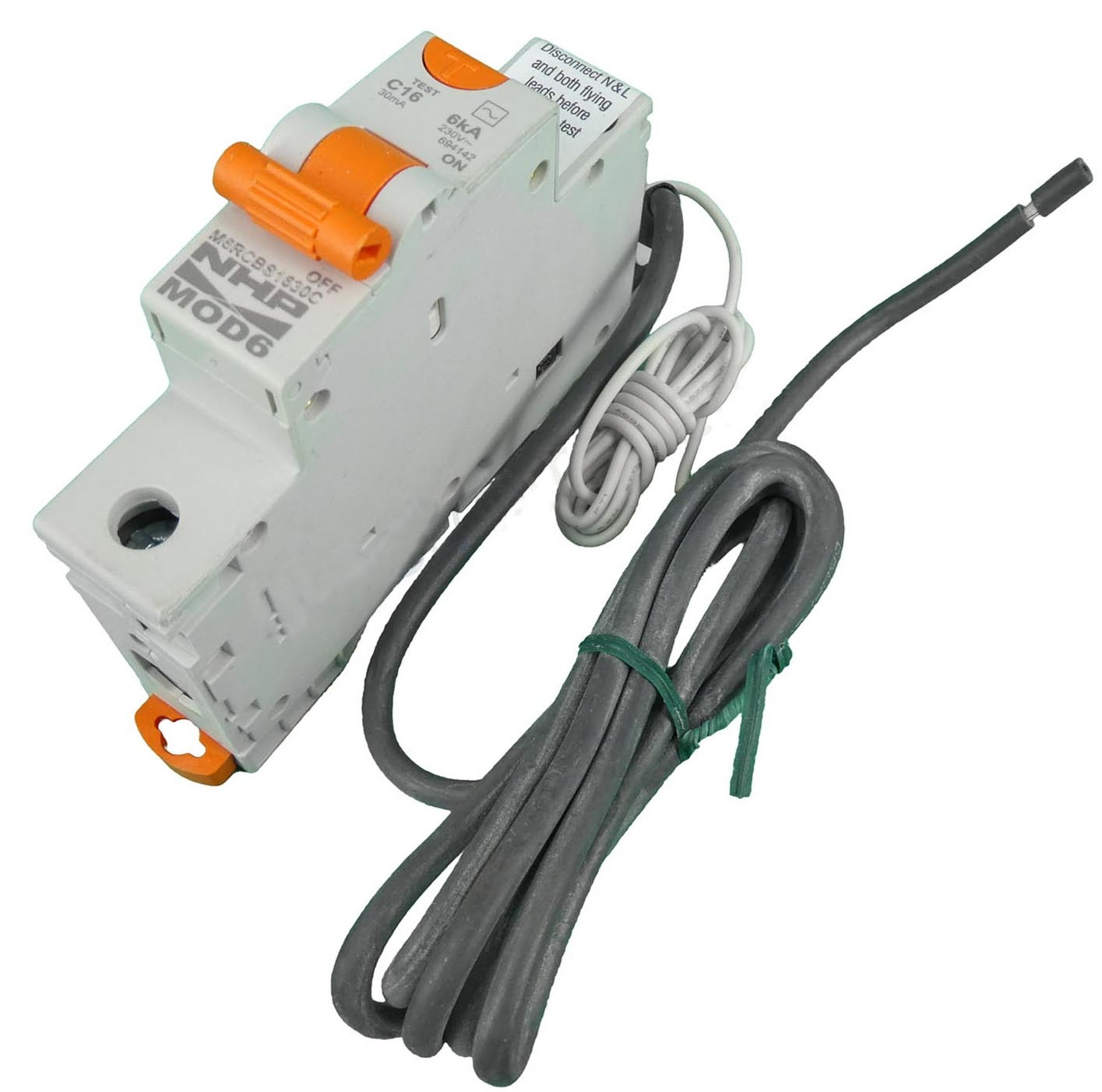 NHP M6RCBS1630C C16 Single Pole 16A 6kA RCD MCB Safety Switch Circuit