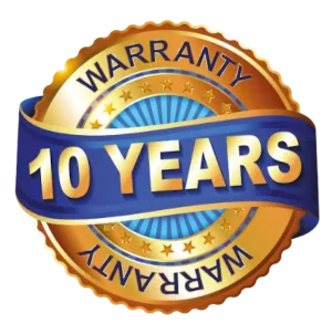 Red Smoke Alarms come with a 10 year warranty