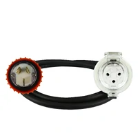 Adapter Lead 3 Pin 20 Amp Flat Plug to 3 Pin 20 Amp Round Socket Single Phase