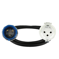 Adapter Lead 3 Pin 32 Amp CEE Form Plug to 3 Pin 32 Amp Australian Socket Three Phase