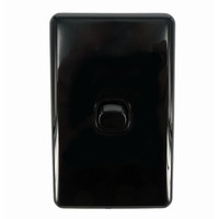 Australec 1 Gang Light Switch Black