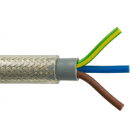 Braided Flex Cable 2 Core & Earth 2.5mm Clear