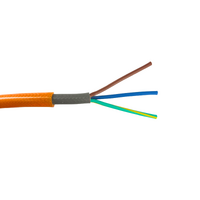 Braided Flex Cable Orange | 2 Core & Earth 2.5mm | 100m Roll