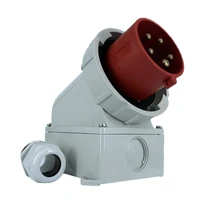 QIXING QX1008 CEE Form 5 Pin 32A Appliance Inlet IEC 60309 IP67