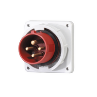 CEE FORM 4 Pin 016 Amp Panel Mount Appliance Inlet IEC309 IP67 QX827