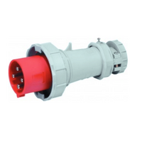 CEE FORM 4 Pin 125 Amp Extension Plug IEC309 IP67 QX1443
