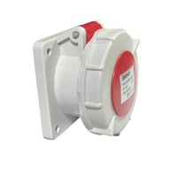 CEE FORM QX222 4 Pin 16 Amp Socket Panel Mount Straight
