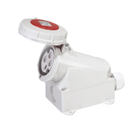 CEE FORM 4 Pin 032 Amp Surface Mounted Socket Outlet IP67 QX1206