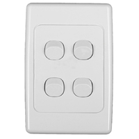 Clipsal 2034VA 4 Gang Light Switch 2000 Series