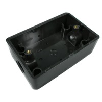 Clipsal 238 Solid Mounting Box Totally Enclosed Black