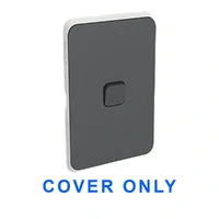 Clipsal Iconic 3041C-AN COVER ONLY | 1 Gang Switch Plate Cover, Clip-On, Anthracite