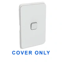 Clipsal Iconic 3041C-CY COVER ONLY | 1 Gang Switch Plate Cover, Clip-On, Cool Grey