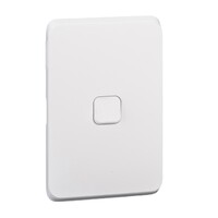 Clipsal Iconic | Switch Plate Skin | 1 Gang, Horizontal/Vertical Mount, Clip-On | Extra White