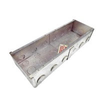Clipsal 164/3 Galvanised Metal Wall Box, 3 Gang, Series 164