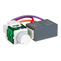 Clipsal Iconic | Mech Switch | 4-Position, Rotary Switch Off-1-2-3 Capacitor, 75VA, 250V | Vivid White
