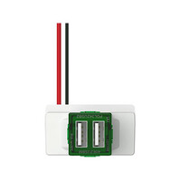 Clipsal Iconic | Dual USB Charging Mechanism 3.1 A | Horizontal/Vertical Mount | Vivid White