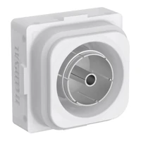 Clipsal Iconic TV Antenna Socket F-Type Rear - Translucent
