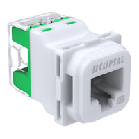 Clipsal | S-110 RJ45 Connector | 40M, Unshielded Cat 6, Bag x1 | Translucent