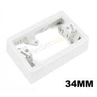 Clipsal Mounting Block 34mm | Light Switch | Power Point | White 449AB-VW