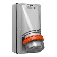 IP66 Clipsal 56 Series - Appliance Inlet - 4 Round PIN, 20A, 500V - Grey