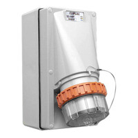 IP66 Clipsal 56 Series - Appliance Inlet - 4 Round PIN, 50A, 500V - Grey
