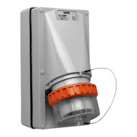 IP66 Clipsal 56 Series - Appliance Inlet - 5 Round PIN, 10A, 500V - Grey