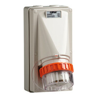 IP66 Clipsal 56 Series - Appliance Inlet - 5 Round PIN, 20A, 500V - Grey