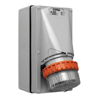 IP66 Clipsal 56 Series - Appliance Inlet - 5 Round PIN, 32A, 500V - Grey