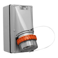 IP66 Clipsal 56 Series - Appliance Inlet - 5 Round PIN, 40A, 500V - Grey