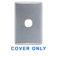 Clipsal C2031C-BA COVER ONLY | Classic 1 Gang Switch Cover Brushed Aluminium