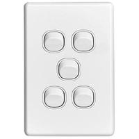 Clipsal Classic 5 Gang Light Switch | C2035VA Classic Series