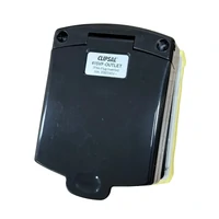 Clipsal 415VF-BK Caravan Socket Outlet 10A 250V IP34 Black