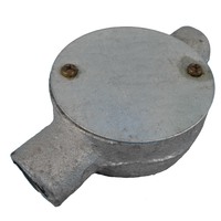 Clipsal 1239/20/2 Cast Iron Junction Box Round 2 Way 20mm